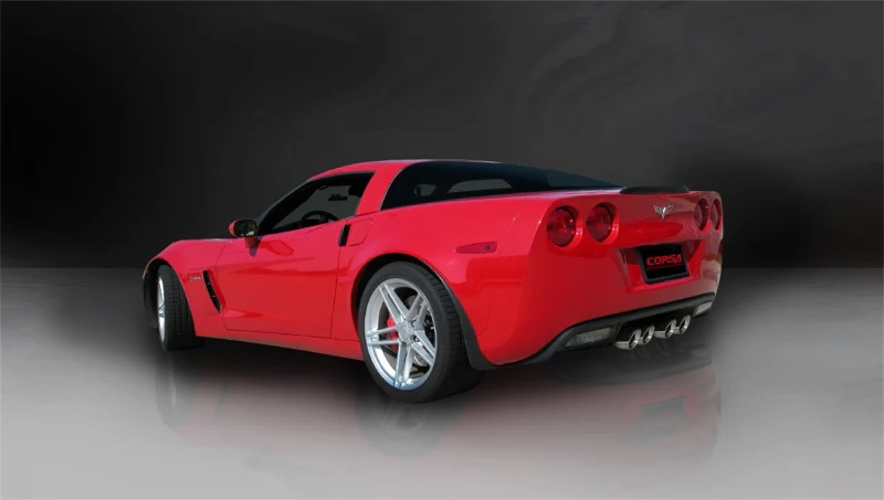 Corsa 2006-2013 Chevrolet Corvette C6 Z06 7.0L V8 Polished Sport Axle-Back Exhaust - Image 4