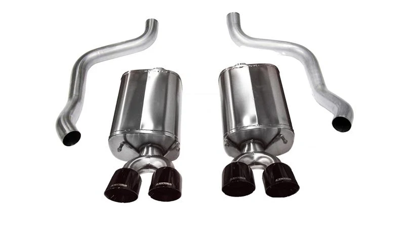Corsa 2009-2013 Chevrolet Corvette C6 6.2L V8 Black Sport Axle-Back Exhaust - Image 5