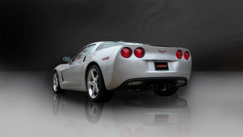 Corsa 2009-2013 Chevrolet Corvette C6 6.2L V8 Black Sport Axle-Back Exhaust - Image 7