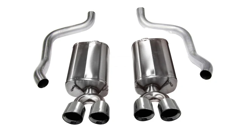 Corsa 2009-2013 Chevrolet Corvette C6 6.2L V8 Polished Sport Axle-Back Exhaust - Image 3