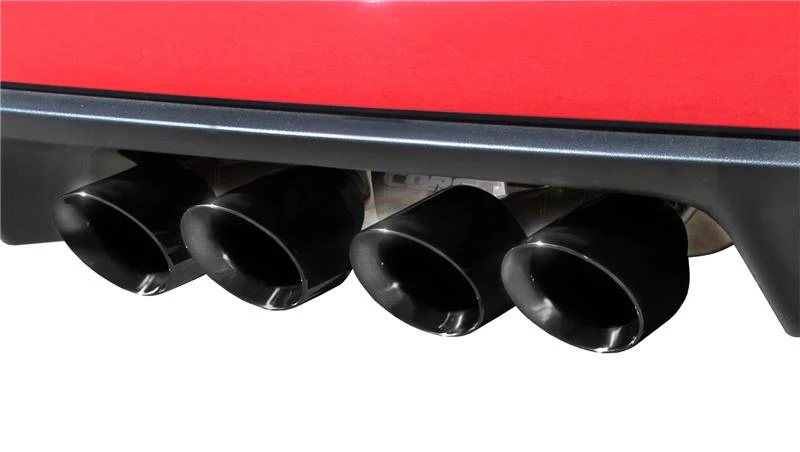 Corsa 2009-2013 Xtreme Axle-Back Exhaust w/Dual Black 3.5in Tips 09-13 Chevrolet Corvette C6 6.2L V8 - Image 2