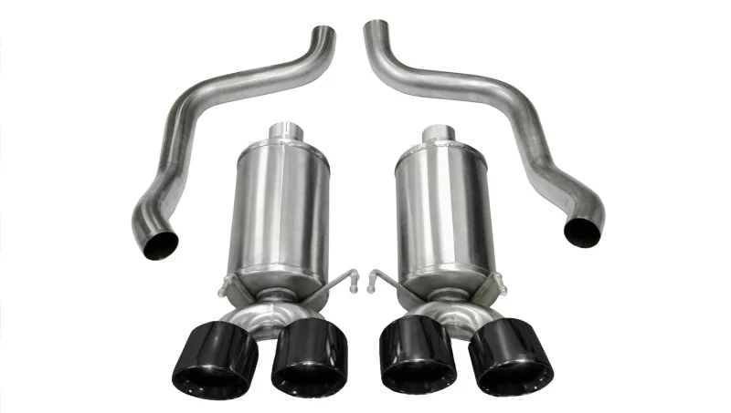 Corsa 2009-2013 Xtreme Axle-Back Exhaust w/Dual Black 3.5in Tips 09-13 Chevrolet Corvette C6 6.2L V8 - Image 3