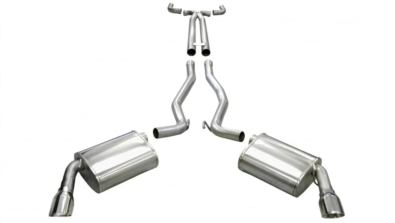Corsa 2010-2013 Chevrolet Camaro Convertible SS 6.2L V8 Manual Polished Sport Cat-Back + XO Exhaust - Image 3