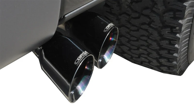 Corsa 2011-2014 Ford F-150 Raptor 6.2L V8 145in Wheelbase Black Xtreme Cat-Back Exhaust - Image 6