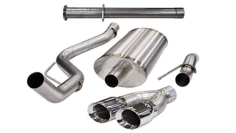 Corsa 2011-2014 Ford F-150 Raptor 6.2L V8 145in Wheelbase Polished Xtreme Cat-Back Exhaust - Image 3
