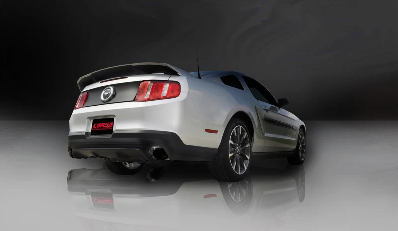 Corsa 2011-2014 Ford Mustang GT/Boss 302 5.0L V8 Black Xtreme Axle-Back Exhaust - Image 6