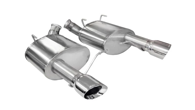 Corsa 2011-2014 Ford Mustang GT/Boss 302 5.0L V8 Polished Sport Axle-Back Exhaust - Image 4