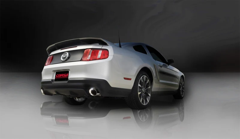 Corsa 2011-2014 Ford Mustang GT/Boss 302 5.0L V8 Polished Xtreme Axle-Back Exhaust - Image 6