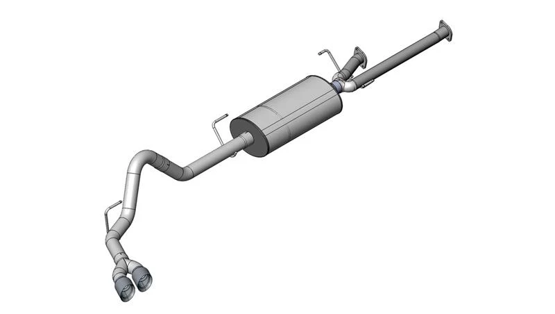 Corsa 2011-2021 Toyota Tundra Double Cab/Crew Max 5.7L V8 Black Sport Cat-Back Exhaust - Image 2