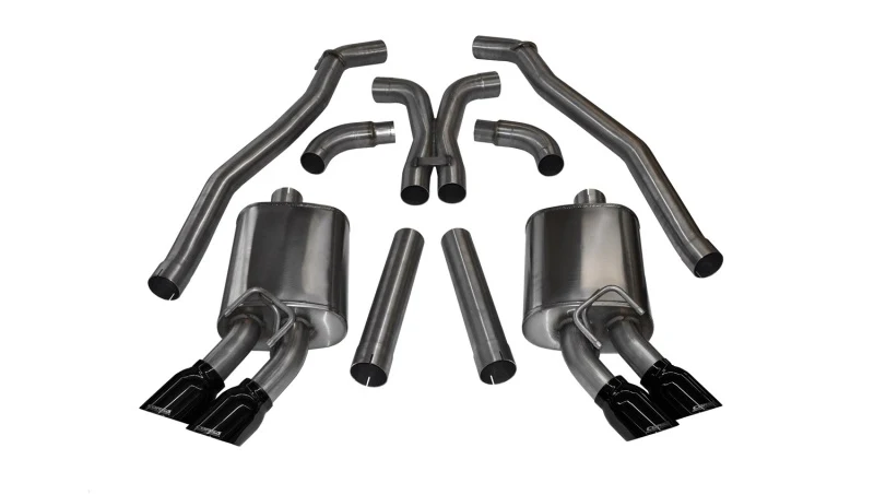 Corsa 2012-2015 Chevrolet Camaro Coupe ZL1 6.2L V8 Black Sport Cat-Back + XO Exhaust - Image 2