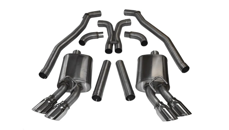 Corsa 2012-2015 Chevrolet Camaro Coupe ZL1 6.2L V8 Polished Sport Cat-Back + XO Exhaust - Image 3