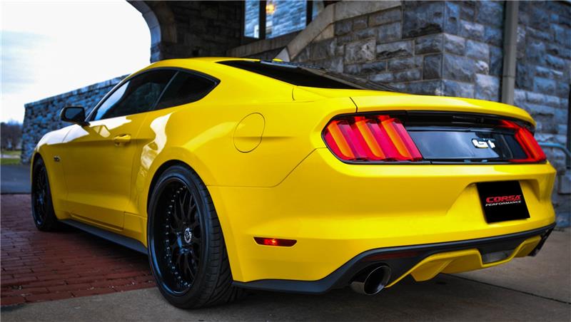 Corsa 2015-2017 Ford Mustang GT Fastback 5.0 3in Xtreme Cat Back Exhaust w/ Dual Black 4.5in Tips - Image 5
