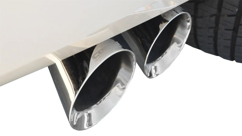 Corsa 2015-2020 Chevy Tahoe/GMC Yukon Cat-Back Exhaust Sport 3in Single Side Twin Polished 4in Tips - Image 4