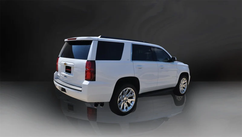 Corsa 2015-2020 Chevy Tahoe/GMC Yukon Cat-Back Exhaust Sport 3in Single Side Twin Polished 4in Tips - Image 5
