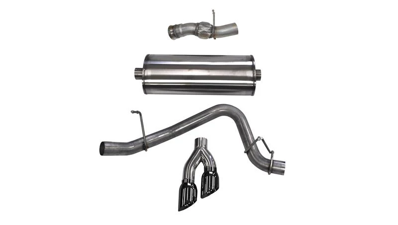 Corsa 2015-2020 GMC Yukon Denali 6.2L V8 Single Side Exit Cat-Back Exhaust w/ Polished Black Tips - Image 5