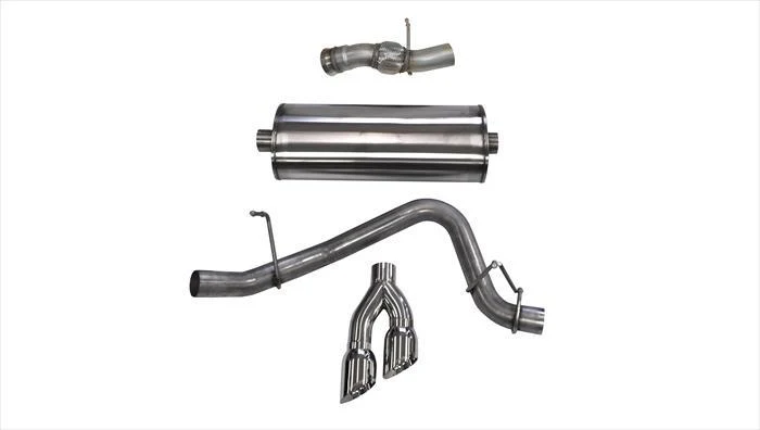 Corsa 2015-2020 GMC Yukon Denali 6.2L V8 Single Side Exit Cat-Back Exhaust w/ Polished Tips - Image 3