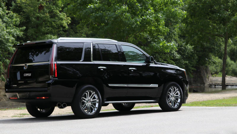 Corsa 2015-2020 GMC Yukon Denali 6.2L V8 Single Side Exit Cat-Back Exhaust w/ Polished Tips - Image 8