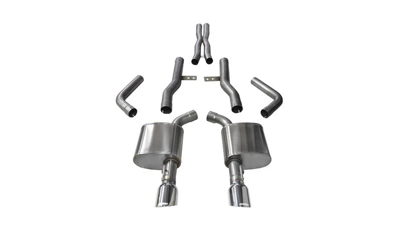 Corsa 2015-2023 Dodge Charger SRT/Scat Pack/R/T 6.4L Polished Xtreme Cat-Back Exhaust - Image 3