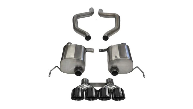 Corsa 2017-2019 Chevy Corvette Z06 3in Axle Back Exhaust Black Quad 4.5in Tip (Xtreme) - Image 2