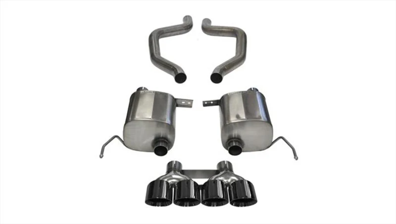 Corsa 2017-2019 Chevy Corvette Z06 3in Axle Back Exhaust Black Quad 4.5in Tip (Xtreme) - Image 3