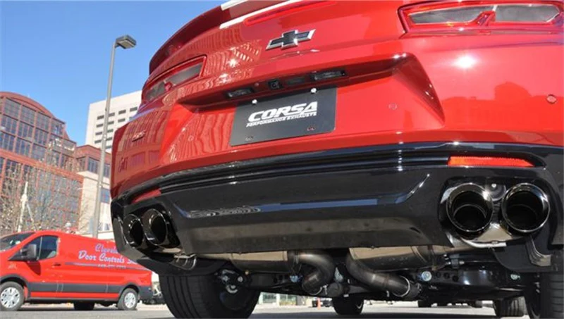 Corsa 2017-2024 Chevrolet Camaro SS 6.2L V8 2.75in Black Xtreme Axle-Back Exhaust - Image 5