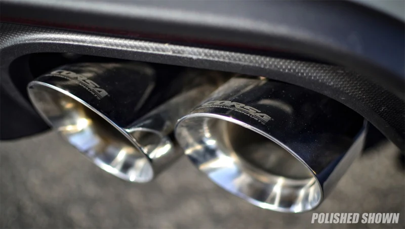 Corsa 2018-2023 Ford Mustang GT Fastback 5.0L 3in Cat-Back System Dual Rear Exit w/ 4in Black Tips - Image 3