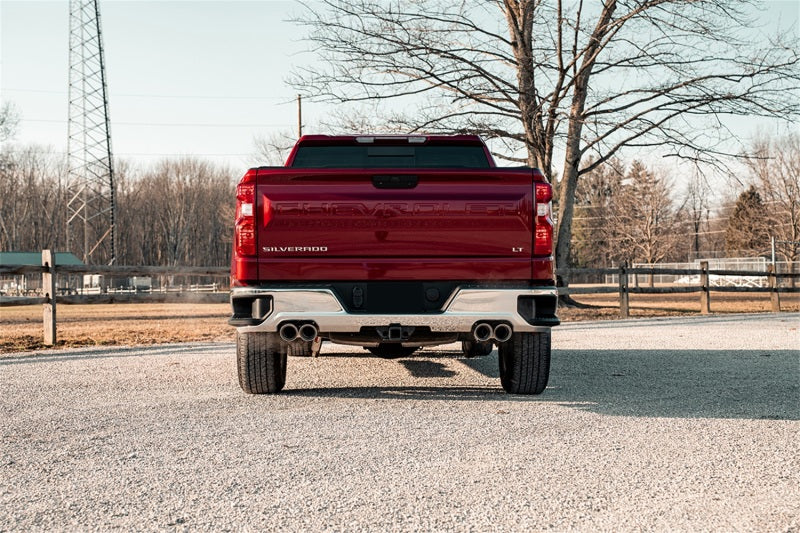 Corsa 2019-2025 Chevrolet Silverado 1500 5.3L 147.5in Wheel Base Cat-Back Dual Rear 4in Polish Tips - Image 2
