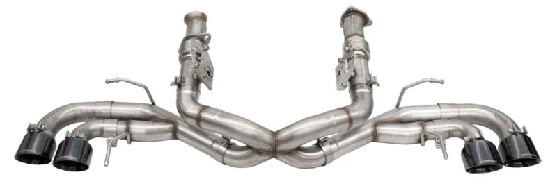 Corsa 2020-25 Corvette C8 3in Xtreme Cat-Back Exhaust 4.5in Black Quad Tips - Deletes stock AFMValve - Image 4