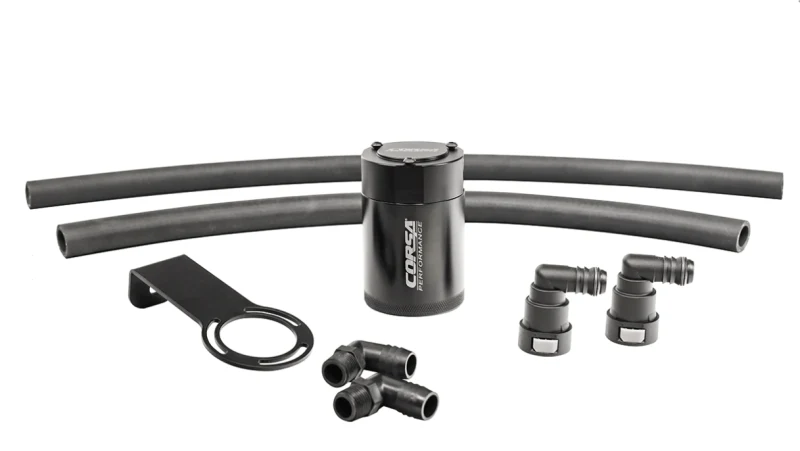 Corsa 2021-2024 Dodge Ram TRX Crew Cab Aluminum Oil Catch Can w/Mounting Bracket - Image 4