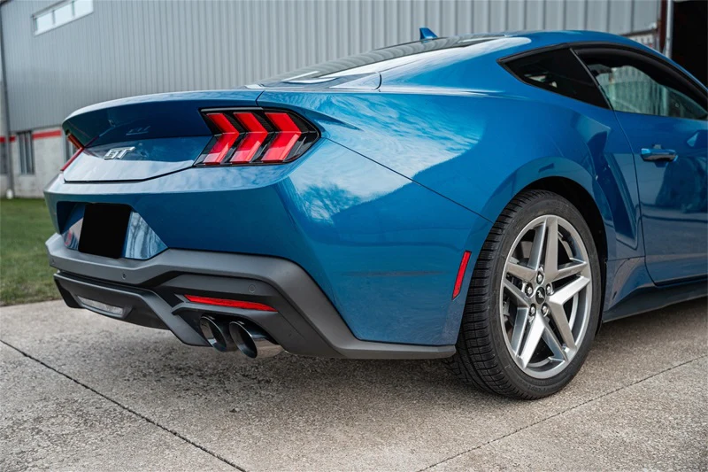 Corsa 2024-2025 Ford Mustang V8 5.0L 3in Cat-Back Exhaust System w/ Twin 4in Black Pro-Series Tips - Image 2