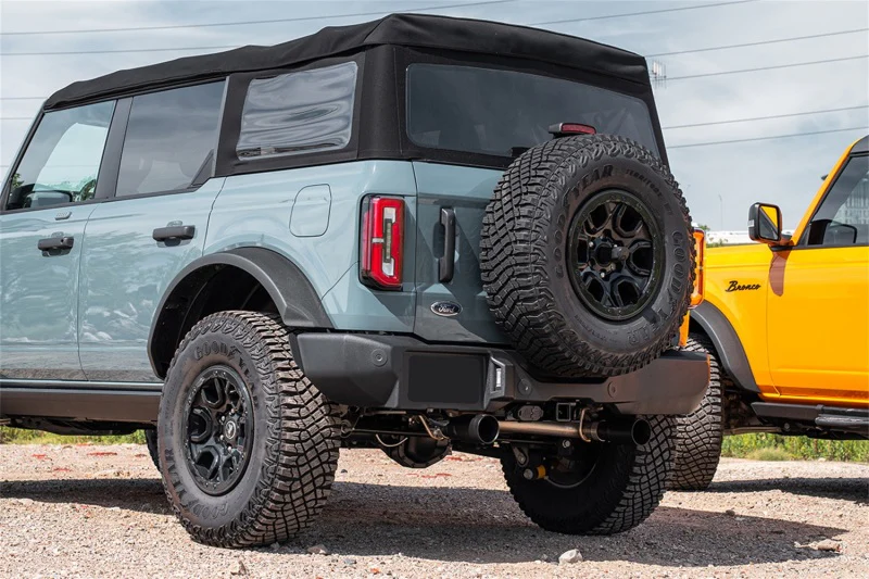 Corsa 21-25 Ford Bronco 2.3L 4-Door 2.75in Cat-Back Dual Rear Exhaust w/ 4in Straight-Cut Black Tips - Image 2