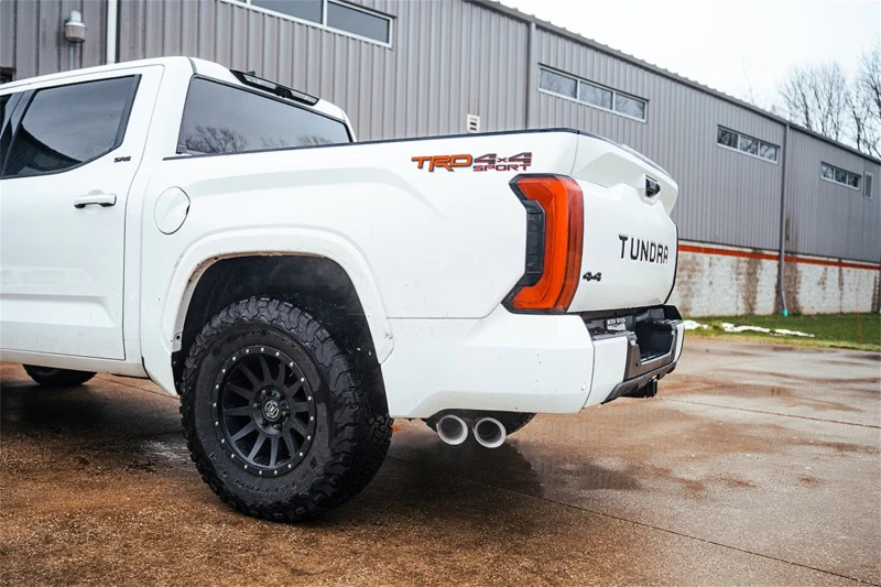 Corsa 22-25 Toyota Tundra 4WD 3in Sport Cat-Back Side Exit Exhaust System w/ Twin 4in Polished Tips - Image 3