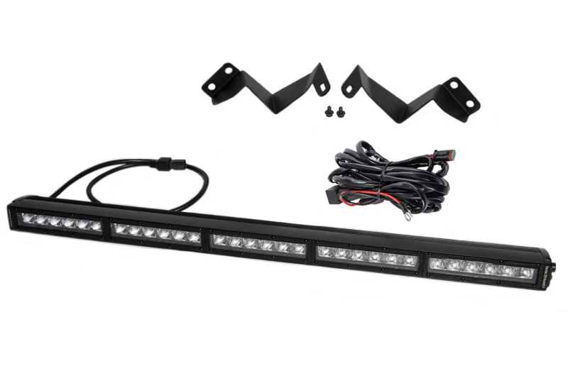 Diode Dynamics 16-21 Toyota Tacoma SS30 Stealth Lightbar Kit - Amber Combo - Image 6
