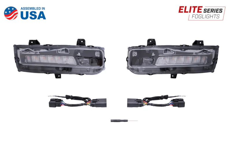 Diode Dynamics Elite Series Combination Fog Lamp for 18-21 Ford Mustang - Cool - White (Pair) - Image 7