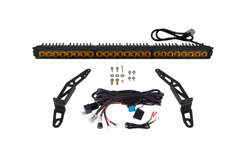 Diode Dynamics Jeep 2018 SS30 Bumper LED Kit Sport Yellow Driving