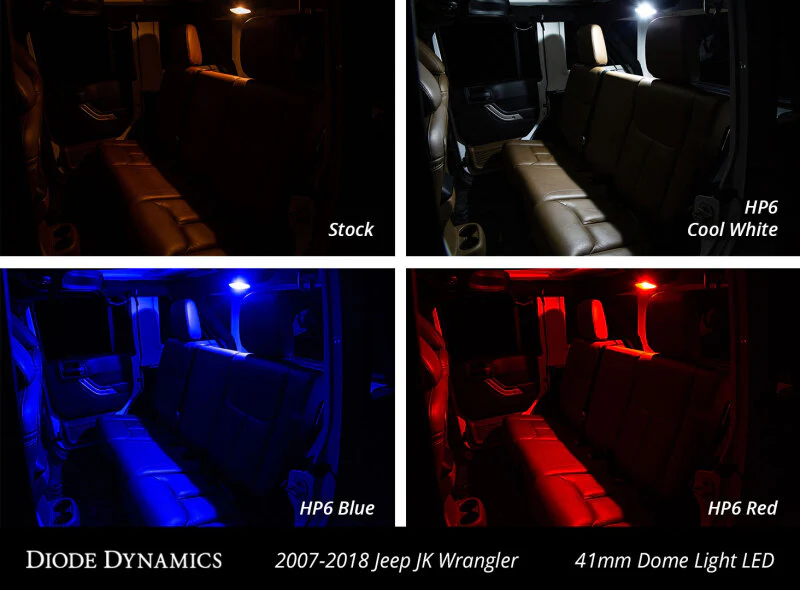 Diode Dynamics Wrangler JK 4dr Interior Kit Stage 2 - Cool - White - Image 3
