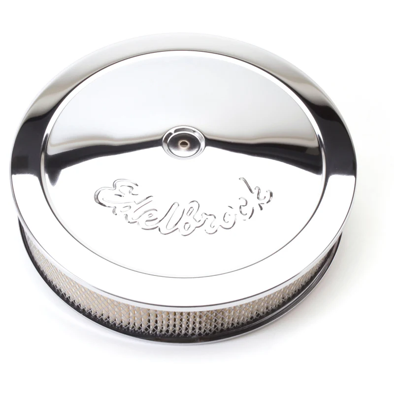 Edelbrock Air Cleaner Pro-Flo Series Round Steel Top Paper Element 14In Dia X 3 75In Dropped Base - Image 6