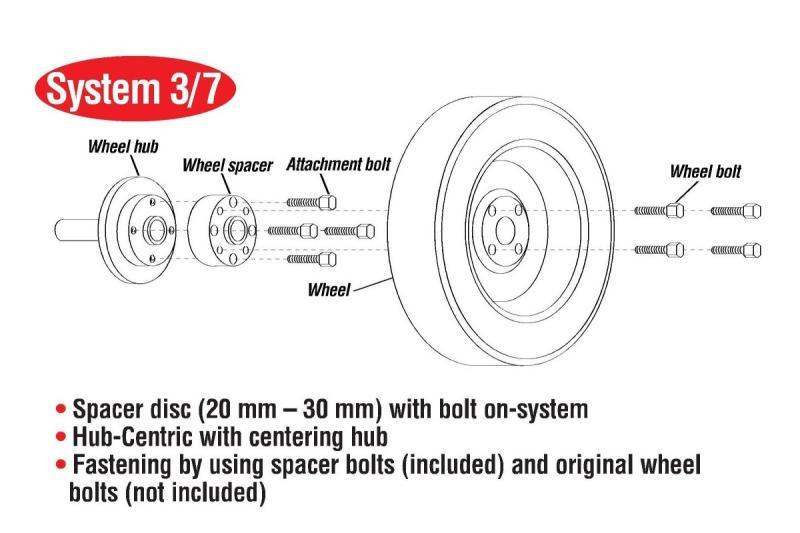 Eibach Pro-Spacer System 30mm Black Spacer - 2015 Ford Mustang Ecoboost / V6 / GT - Image 7