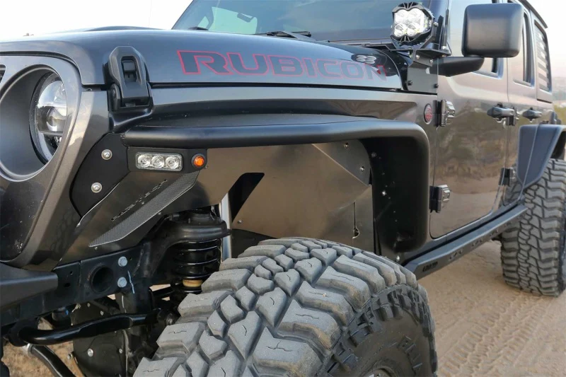Fabtech 18-21 Jeep JL 4WD Front Steel Tube Fenders - Image 6