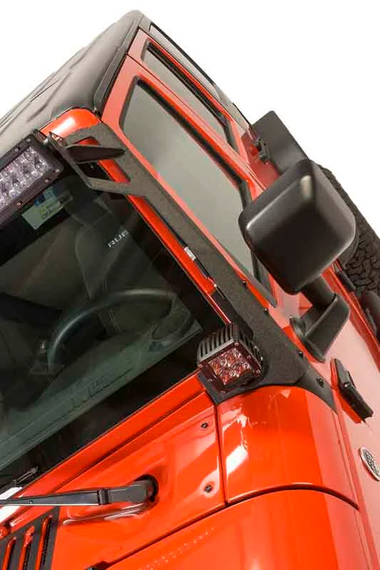 Fishbone Offroad 07-18 Jeep Wrangler JK 52In Light Bar Bracket - Image 4