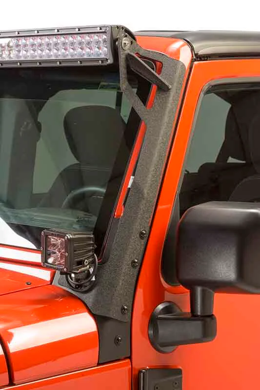 Fishbone Offroad 07-18 Jeep Wrangler JK 52In Light Bar Bracket - Image 5