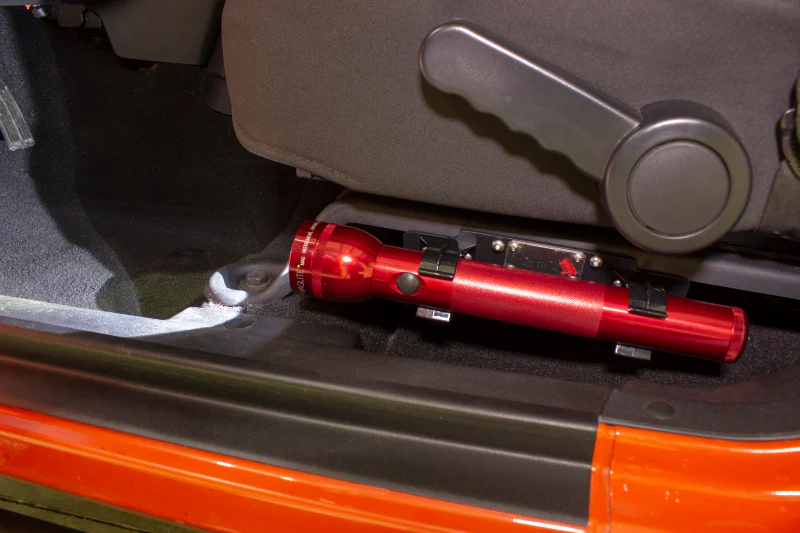 Fishbone Offroad 07-18 Jeep Wrangler JK Flashlight Mount Front Seat - Image 4