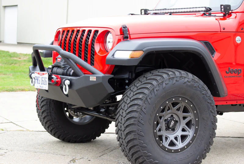 Fishbone Offroad 2018+ Jeep Wrangler JL - Black Aluminum Hawse Fairlead License Plate Mount - Image 4