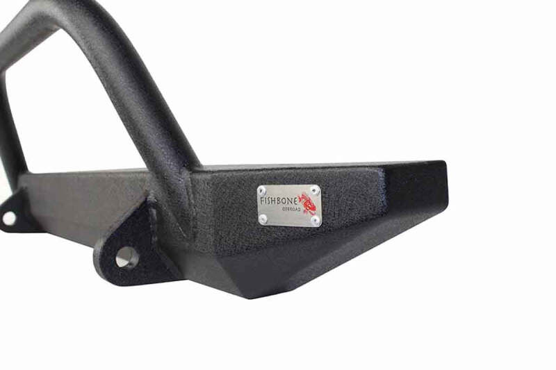 Fishbone Offroad 97-06 Jeep Wrangler TJ Rubicon Front Bumper W/Winch Guard - Blk Textured Powdercoat - Image 7