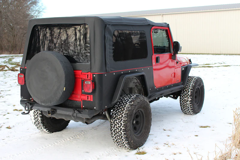 Fishbone Offroad 97-06 Jeep Wrangler TJ Steel Tube Fenders Front 3In Flare - Blk Textured Powdercoat - Image 8