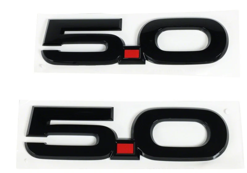 Ford Racing 15-17 Ford Mustang 5.0L Fender Emblem Black - Image 12