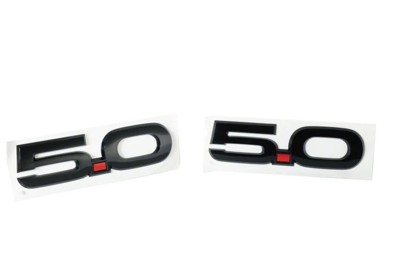 Ford Racing 15-17 Ford Mustang 5.0L Fender Emblem Black - Image 7
