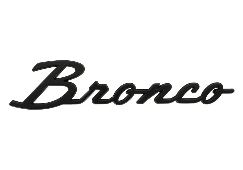 Ford Racing 2021+ Bronco Classic Script Fender Badges - Matte Black (Pair) - Image 14