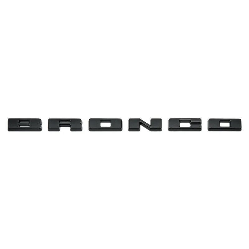 Ford Racing 2021+ Bronco Grille Lettering Overlay Kit - Black - Image 2