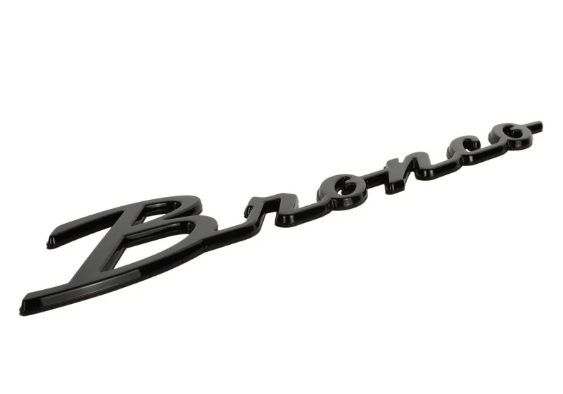 Ford Racing 21-24 Bronco Classic Script Fender Badge Kit - Gloss Black - Image 8